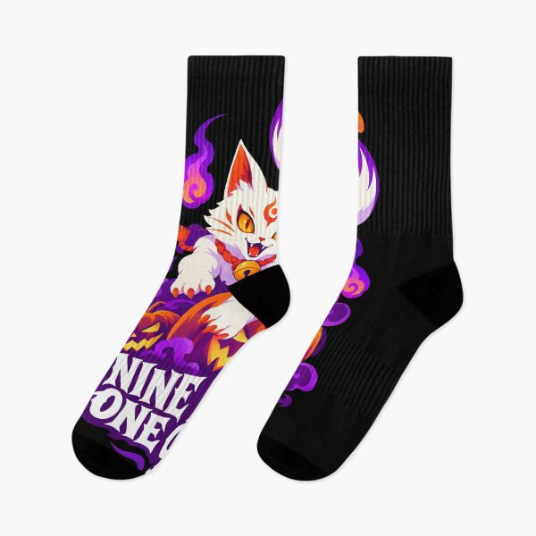 Item preview, Japanese Culture Halloween Bakeneko Nine Lives One Curse Spooky Cat designed and sold by Uglyandcute.