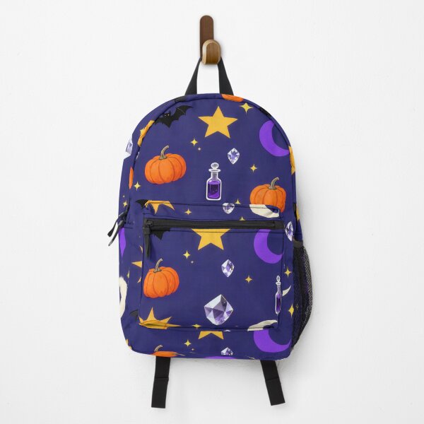 Item preview, Celestial Halloween Pumpkin Bat Crystal Pattern designed and sold by Mimoshi ⭐⭐⭐⭐⭐.