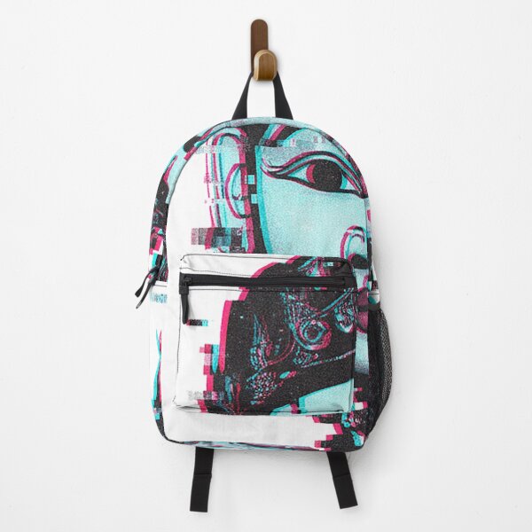 Item preview, Glitch Art Tribal Deity – Cyberpunk Ancient Mask Digital Art designed and sold by cannsuh.