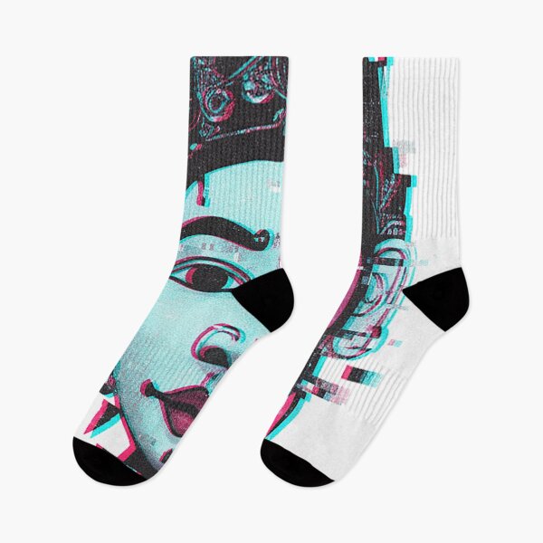 Item preview, Glitch Art Tribal Deity – Cyberpunk Ancient Mask Digital Art designed and sold by cannsuh.