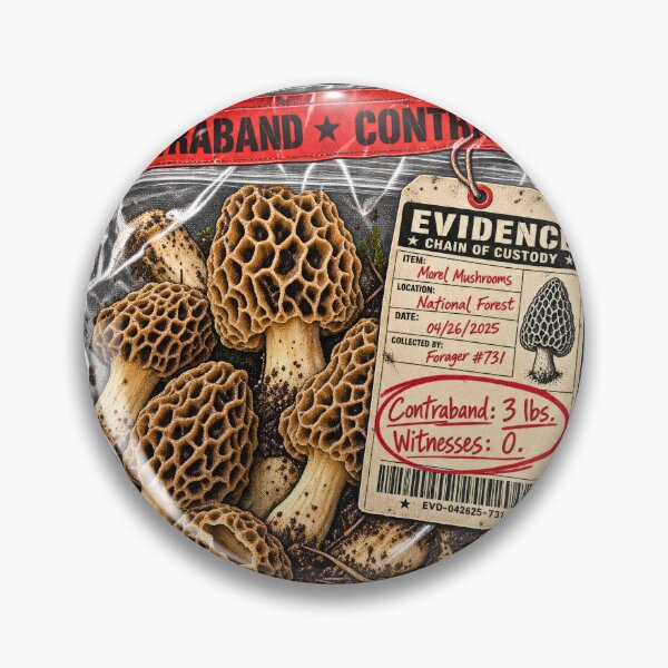 Item preview, Morel Smuggler Contraband - Funny Morel Mushroom Hunter designed and sold by LottiesLuck.