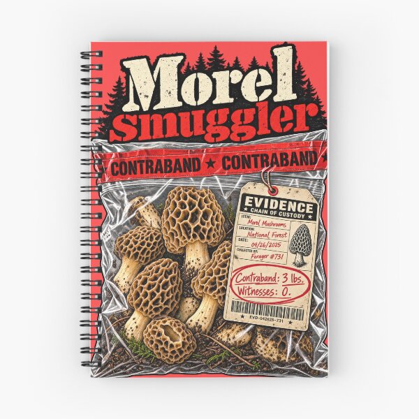 Item preview, Morel Smuggler Contraband - Funny Morel Mushroom Hunter designed and sold by LottiesLuck.