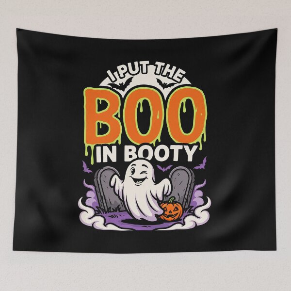 Item preview, I Put The Boo In Booty Funny Halloween Pun Gift designed and sold by Say It With Ink.