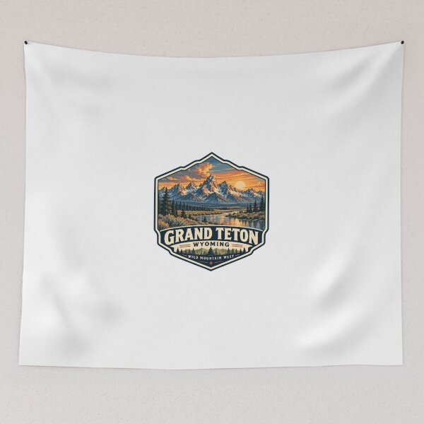 Item preview, Grand Teton Wyoming Wild Mountain West National Park Travel Outdoor Adventure designed and sold by Simsimah26Parks.