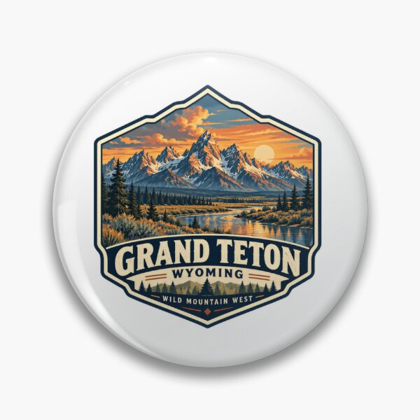 Item preview, Grand Teton Wyoming Wild Mountain West National Park Travel Outdoor Adventure designed and sold by Simsimah26Parks.