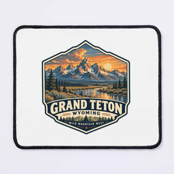 Item preview, Grand Teton Wyoming Wild Mountain West National Park Travel Outdoor Adventure designed and sold by Simsimah26Parks.