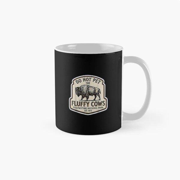 Item preview, Do Not Pet Fluffy Cows National Park Yellowstone Wyoming designed and sold by LittleNhutton.