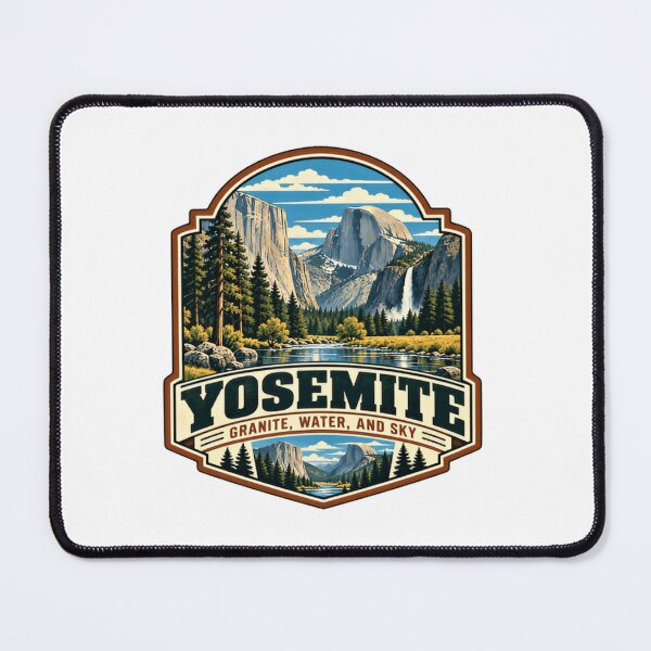 Item preview, Yosemite Granite, Water, And Sky National Park Hiking Camping Nature Adventure designed and sold by Simsimah26Parks.