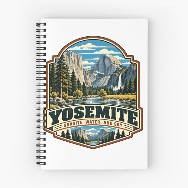 Item preview, Yosemite Granite, Water, And Sky National Park Hiking Camping Nature Adventure designed and sold by Simsimah26Parks.