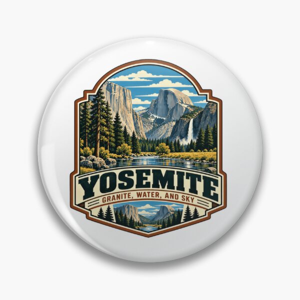 Item preview, Yosemite Granite, Water, And Sky National Park Hiking Camping Nature Adventure designed and sold by Simsimah26Parks.