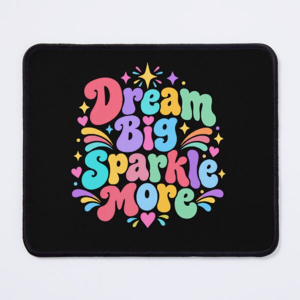 Item preview, Dream Big Sparkle More Inspirational Motivational Quote Positive Affirmation Women Girls designed and sold by RetroMini2026.