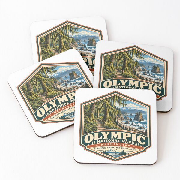 Item preview, Olympic National Park Washington Rainforests, Rivers, And Rugged Shores National Park Travel Hiking Adventure designed and sold by Simsimah26Parks.