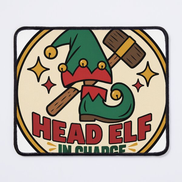 Item preview, Elf Gift - Head Elf In Charge designed and sold by RedRubyBubble.
