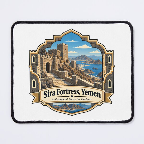 Item preview, Sira Fortress, Yemen A Stronghold Above The Harbour Historical Landmark Travel Culture designed and sold by Star3NowForMe.