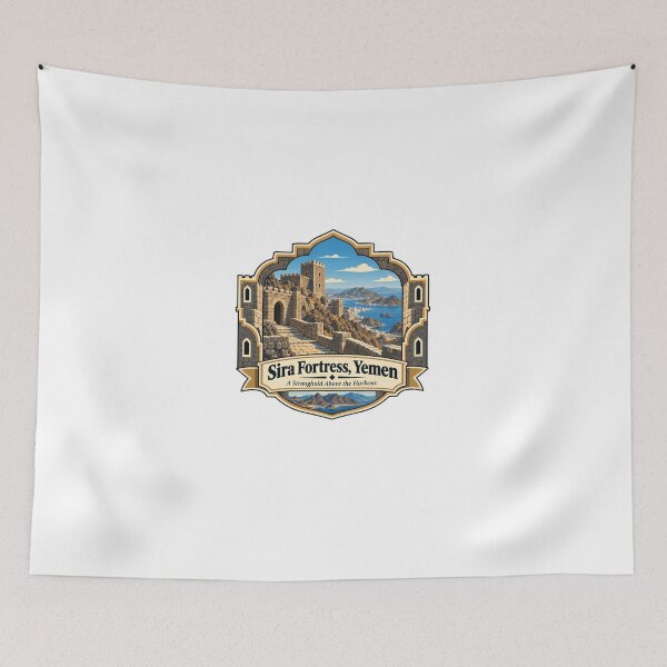 Item preview, Sira Fortress, Yemen A Stronghold Above The Harbour Historical Landmark Travel Culture designed and sold by Star3NowForMe.