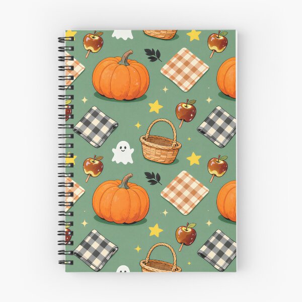 Item preview, Cozy Fall Pumpkin Caramel Apple Picnic Pattern designed and sold by Mimoshi ⭐⭐⭐⭐⭐.