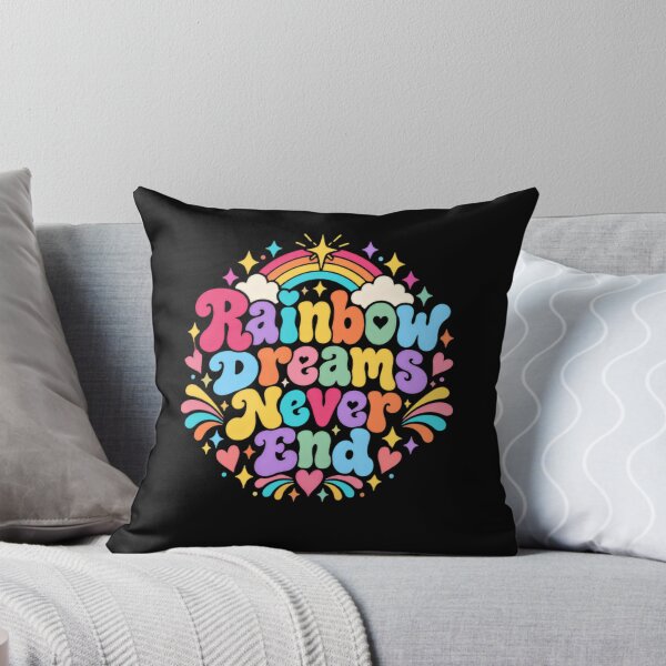 Item preview, Rainbow Dreams Never End Positive Good Vibes Dreamer designed and sold by JonesFlora2025.