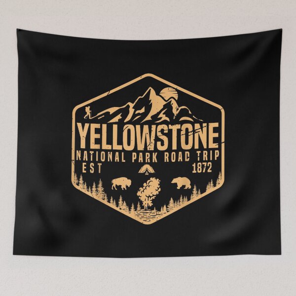 Item preview, Yellowstone National Park Souvenir Family Road Trip Hiking designed and sold by LittleNhutton.