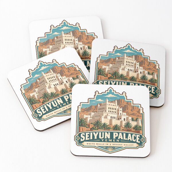 Item preview, Seiyun Palace Yemen White Walls In A Desert Valley Travel Landmark Culture designed and sold by Simsimah26Parks.