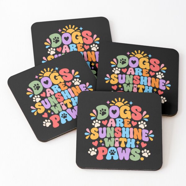 Item preview, Dogs Are Sunshine With Paws Dog Lover Pet Parent Canine Animal Quote designed and sold by RetroMini2026.