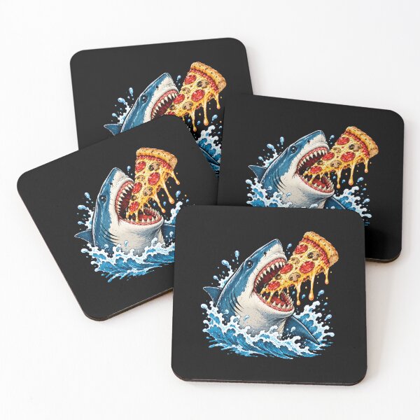 Item preview, Pizza Eating Shark designed and sold by fairmont-press.
