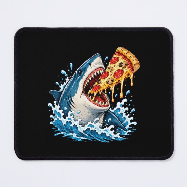 Item preview, Pizza Eating Shark designed and sold by fairmont-press.