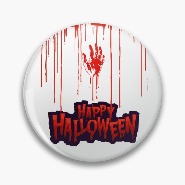 Item preview, Happy Halloween with Blood handprint designed and sold by Mitti Di Khushboo.