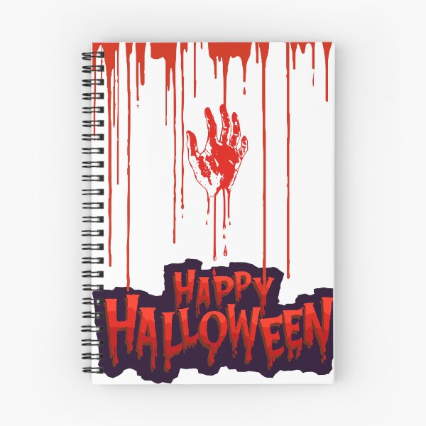 Item preview, Happy Halloween with Blood handprint designed and sold by Mitti Di Khushboo.