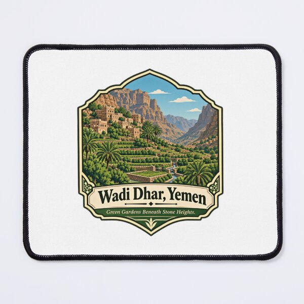 Item preview, Wadi Dhar, Yemen Yemeni Heritage Middle East Travel Landscape designed and sold by Simsimah26Parks.