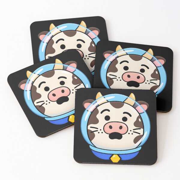 Item preview, Cute Cow in Astronaut Helmet designed and sold by PupCharacter.