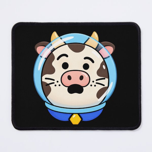 Item preview, Cute Cow in Astronaut Helmet designed and sold by PupCharacter.