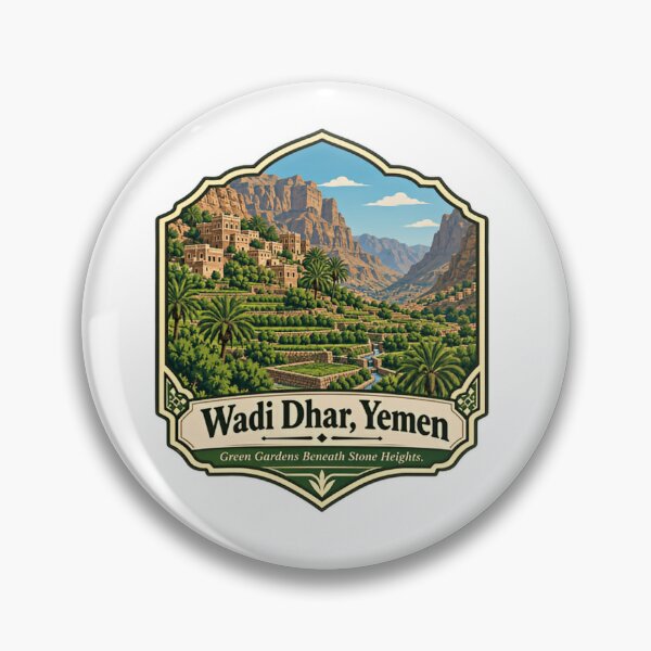 Item preview, Wadi Dhar, Yemen Yemeni Heritage Middle East Travel Landscape designed and sold by Simsimah26Parks.