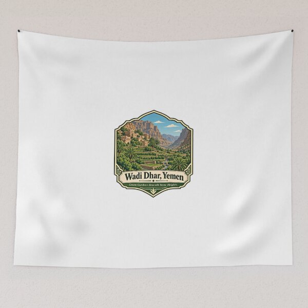 Item preview, Wadi Dhar, Yemen Yemeni Heritage Middle East Travel Landscape designed and sold by Simsimah26Parks.