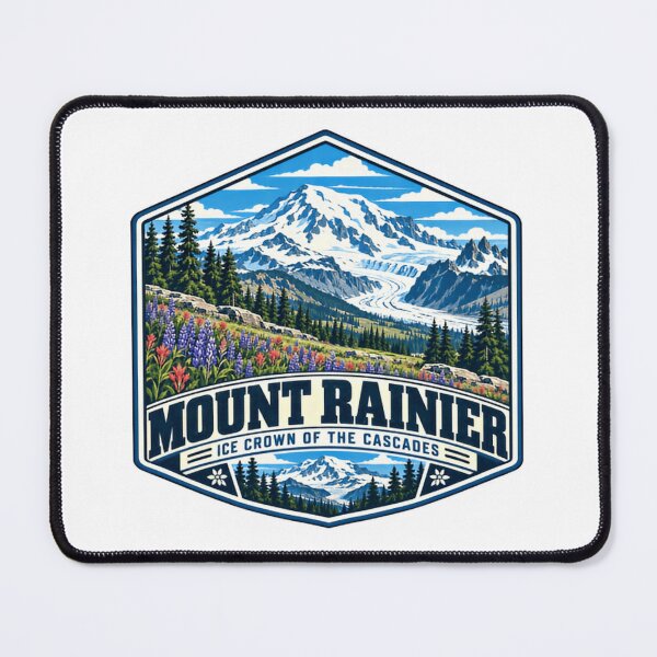 Item preview, Mount Rainier Ice Crown Of The Cascades National Park Mountain Hiker Traveler designed and sold by Star3NowForMe.