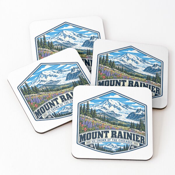 Item preview, Mount Rainier Ice Crown Of The Cascades National Park Mountain Hiker Traveler designed and sold by Star3NowForMe.