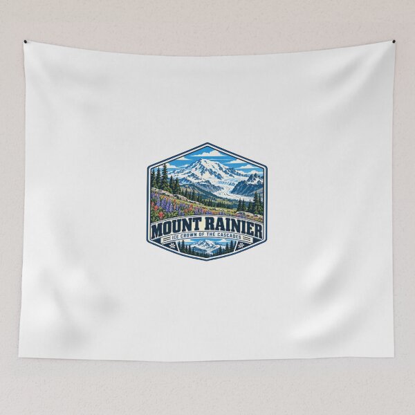 Item preview, Mount Rainier Ice Crown Of The Cascades National Park Mountain Hiker Traveler designed and sold by Star3NowForMe.