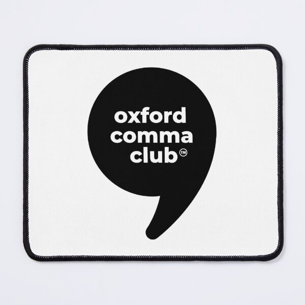Item preview, Oxford Comma Club | Enthusiast designed and sold by The Turquoise Brush.