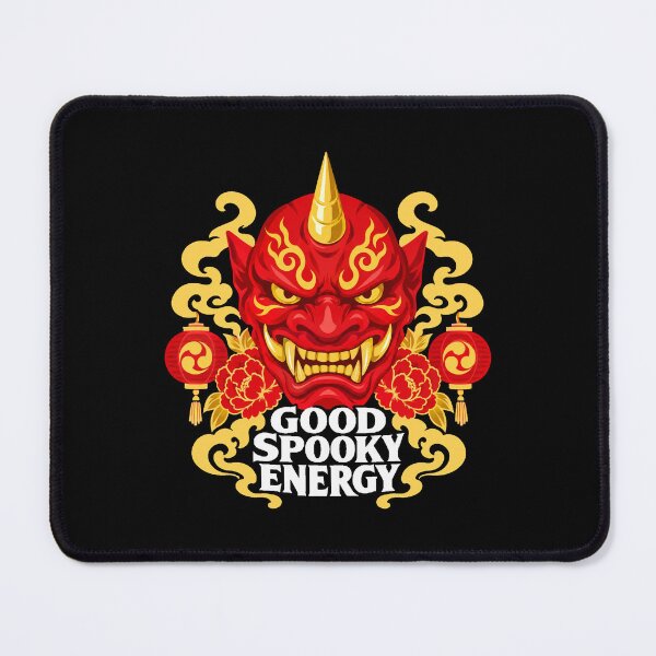 Item preview, Japanese Culture Halloween Oni Good Spooky Energy Demon Mask designed and sold by Uglyandcute.