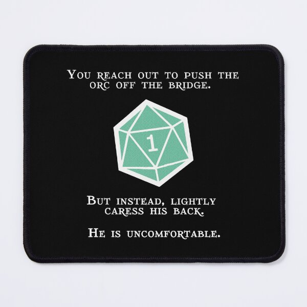 Item preview, Critical Fail DND Orc Bridge Roll 1 Gaming Art designed and sold by avidaremi.
