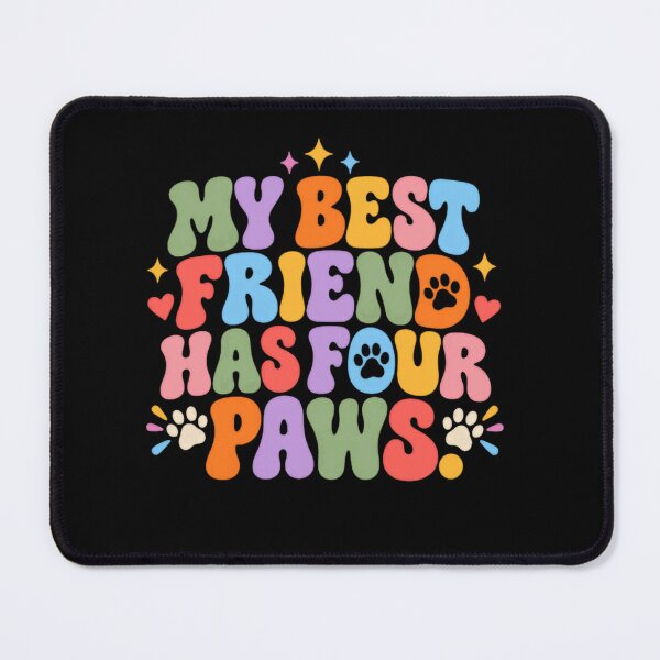 Item preview, My Best Friend Has Four Paws Pet Owner Dog Lover Cat Parent designed and sold by RetroMini2026.