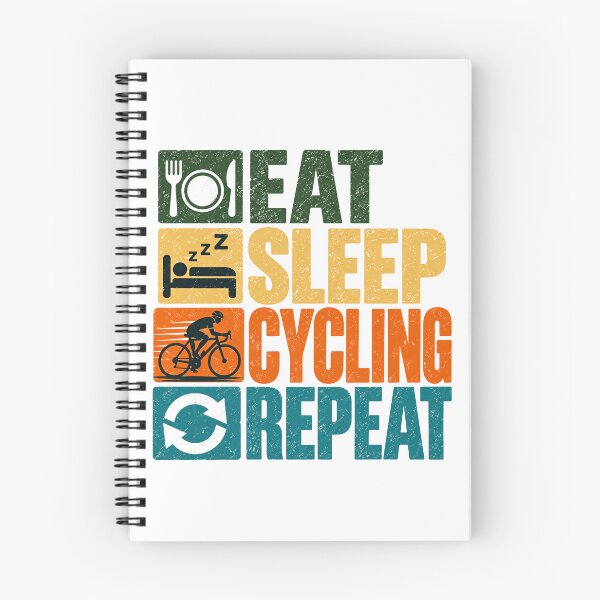 Item preview, Eat Sleep Cycling Repeat Bicycle Rider Cyclist Biking Fan designed and sold by NeedForParks.