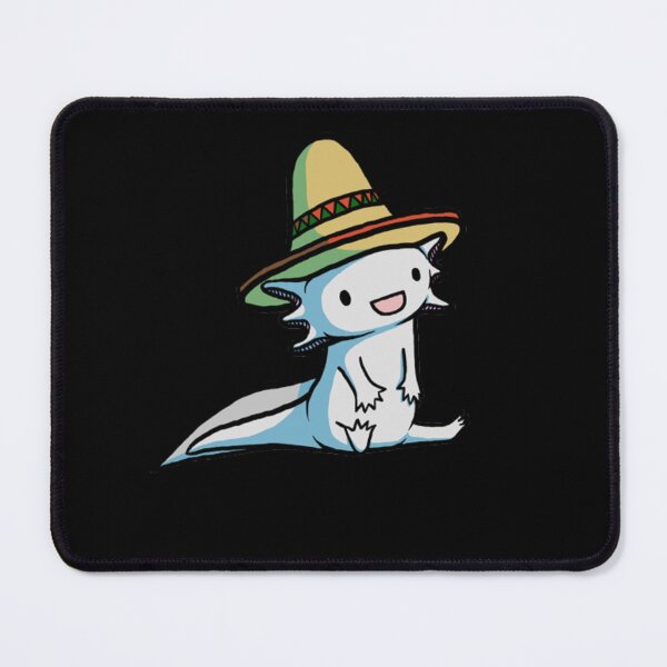 Item preview, Cute Axolotl Wearing Sombrero Hat designed and sold by Aniverlia.