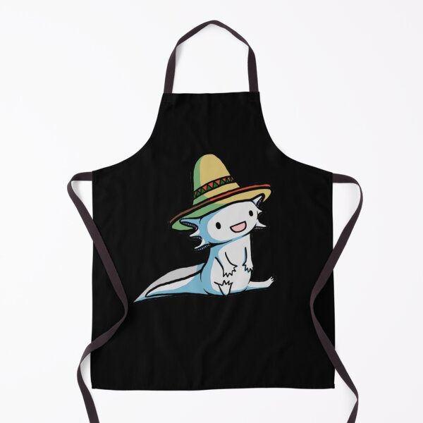 Item preview, Cute Axolotl Wearing Sombrero Hat designed and sold by Aniverlia.