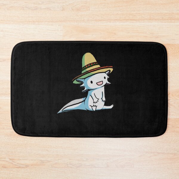 Item preview, Cute Axolotl Wearing Sombrero Hat designed and sold by Aniverlia.