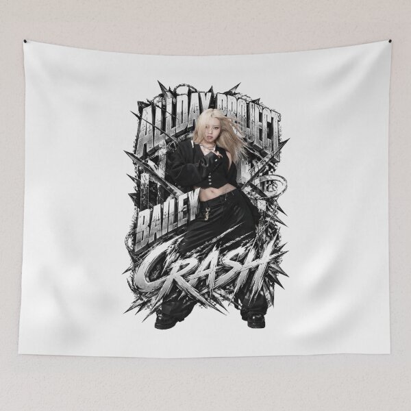 Item preview, Edgy ALLDAY PROJECT Bailey Crash Steel Text Art designed and sold by Valereekmerch.