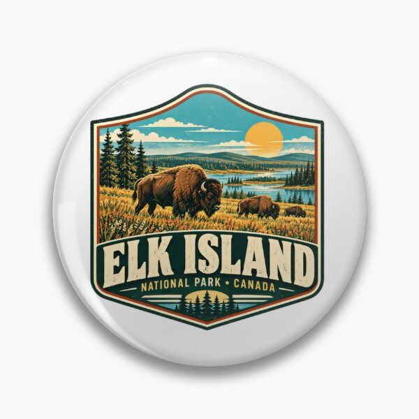 Item preview, Elk Island National Park Canada Bison Wildlife Travel designed and sold by Simsimah26Parks.