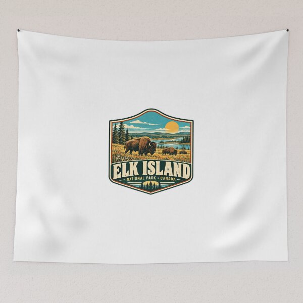 Item preview, Elk Island National Park Canada Bison Wildlife Travel designed and sold by Simsimah26Parks.