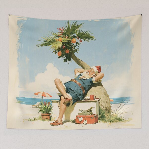 Item preview, Santa’s Tropical Christmas Vacation designed and sold by junkydotcom.