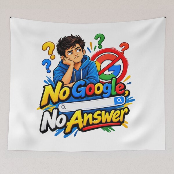 Item preview, No Google No Answer Funny Search designed and sold by Design Sounds Studio.