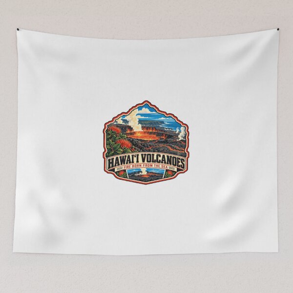 Item preview, Hawai'i Volcanoes Fire Born From The Sea Hawaiian Island Travel Souvenir designed and sold by Star3NowForMe.